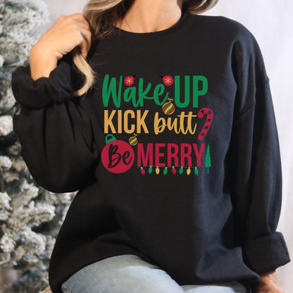 Motivational Christmas Sweatshirt - Funny Unisex Shirt for Coworkers and Business - Basically Beachy