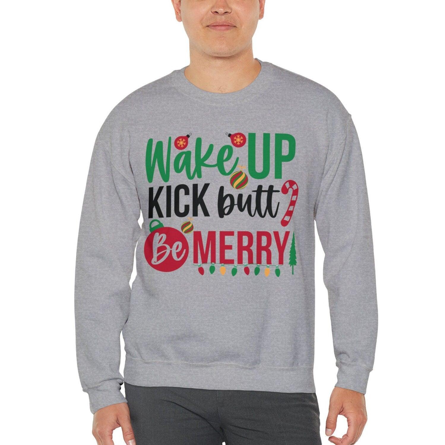 Motivational Christmas Sweatshirt - Funny Unisex Shirt for Coworkers and Business - Basically Beachy