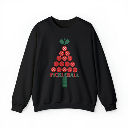 Pickleball Christmas Tree Sweatshirt - Basically Beachy