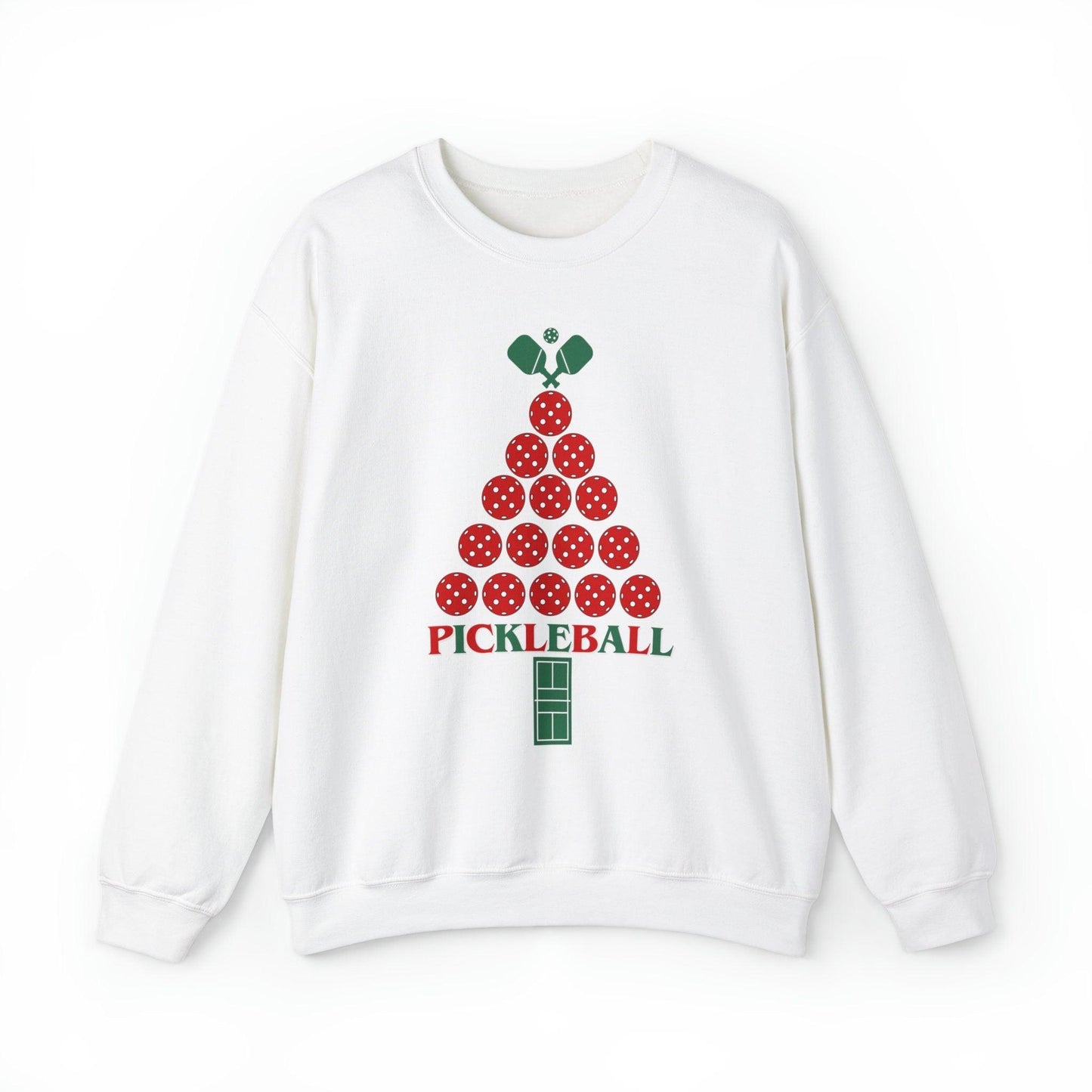 Pickleball Christmas Tree Sweatshirt - Basically Beachy