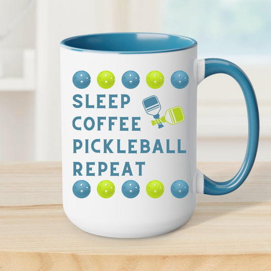 Pickleball Coffee Cup, Gift for Pickleball Lover 15oz - Basically Beachy