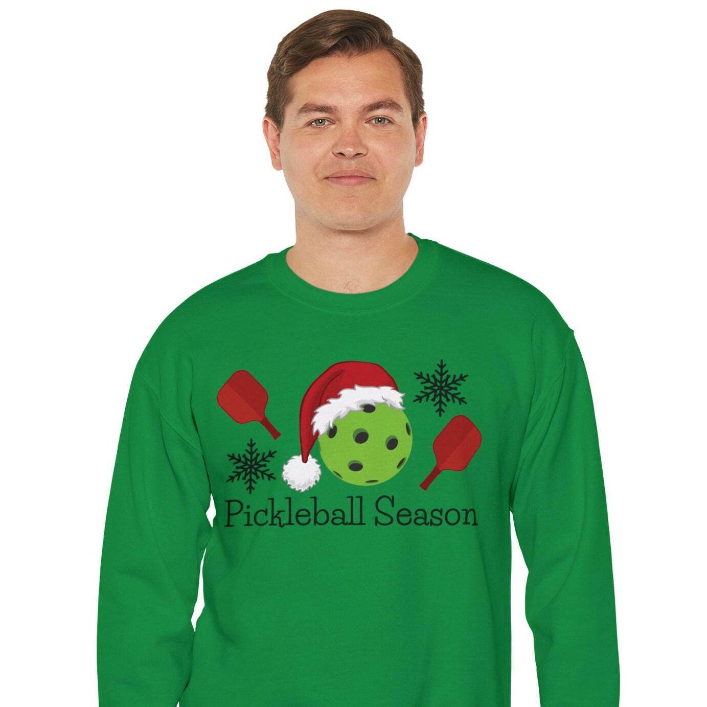 Pickleball Holiday Sweatshirt -Pickleball Season Christmas Sweatshirt - Basically Beachy