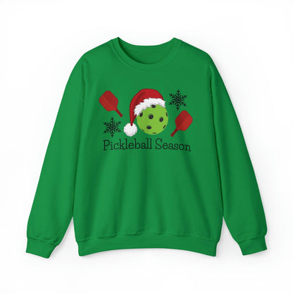 Pickleball Holiday Sweatshirt -Pickleball Season Christmas Sweatshirt - Basically Beachy