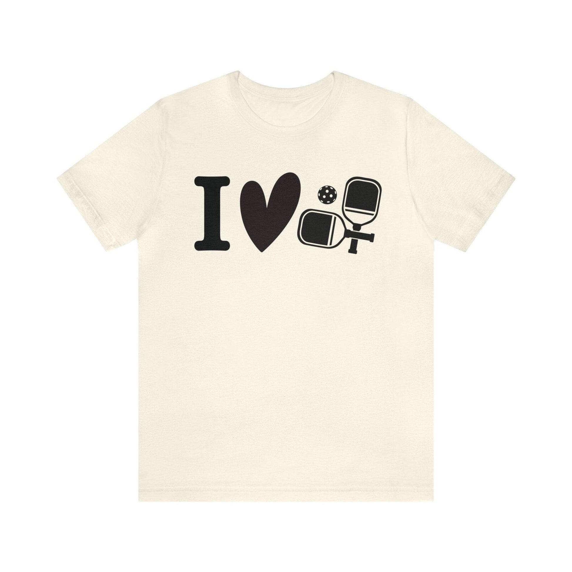 Pickleball T-shirt I Love Pickleball Graphic T-shirt - Basically Beachy