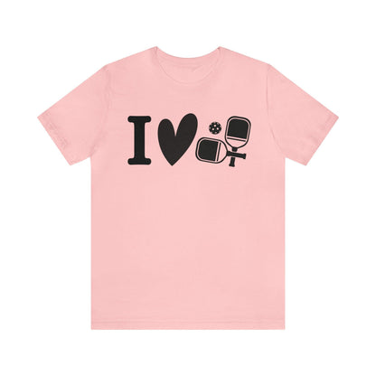 Pickleball T-shirt I Love Pickleball Graphic T-shirt - Basically Beachy