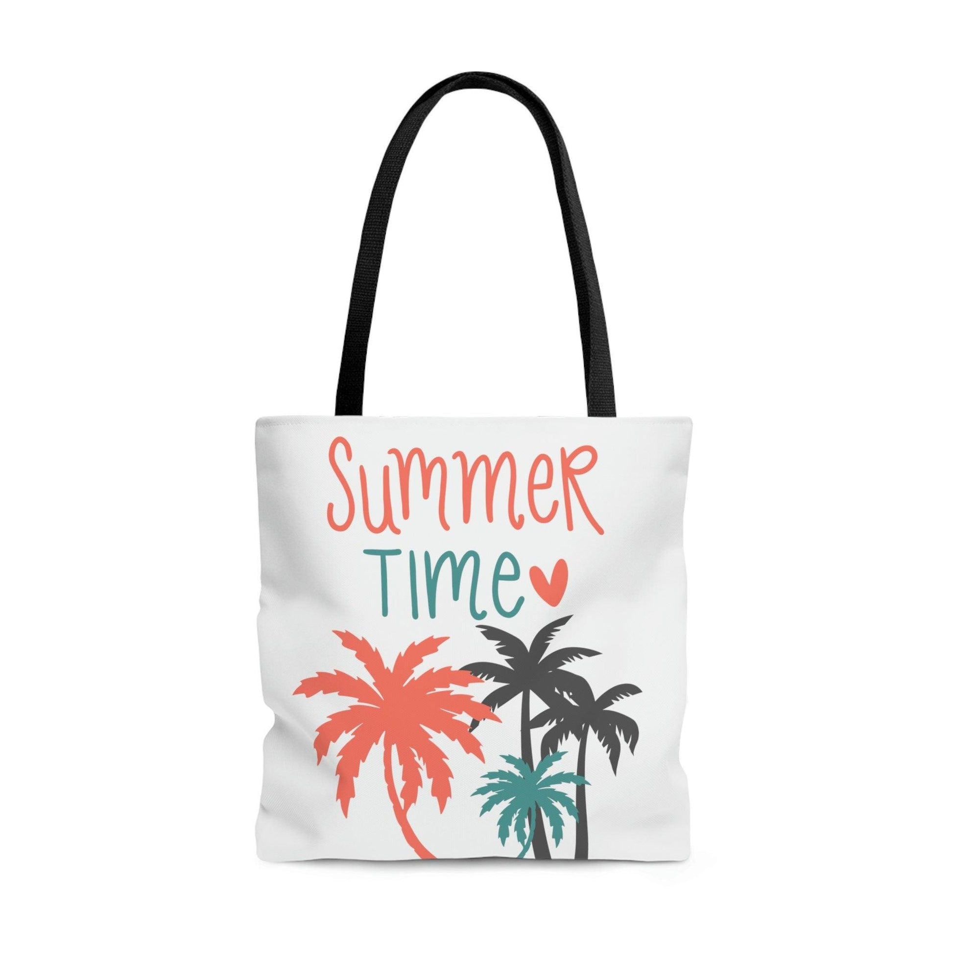 Summer Beach Tote - Tropical Palm Trees - Colorful - Small Medium Large - Basically Beachy