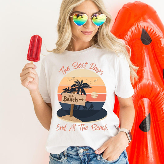 Sunset on the Beach T-shirt - Basically Beachy