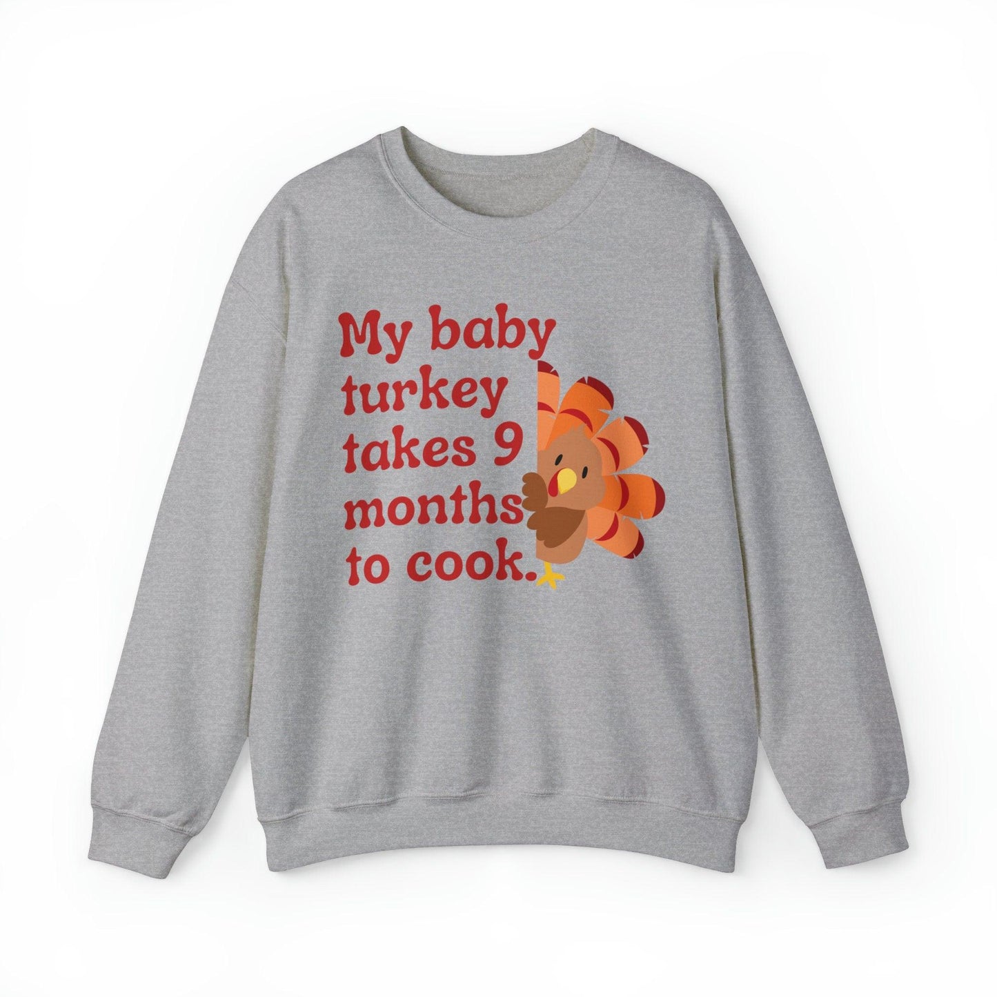 Thanksgiving Fall, Funny Pregnancy Announcement Sweatshirt - Basically Beachy