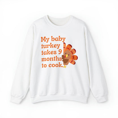 Thanksgiving Fall, Funny Pregnancy Announcement Sweatshirt - Basically Beachy