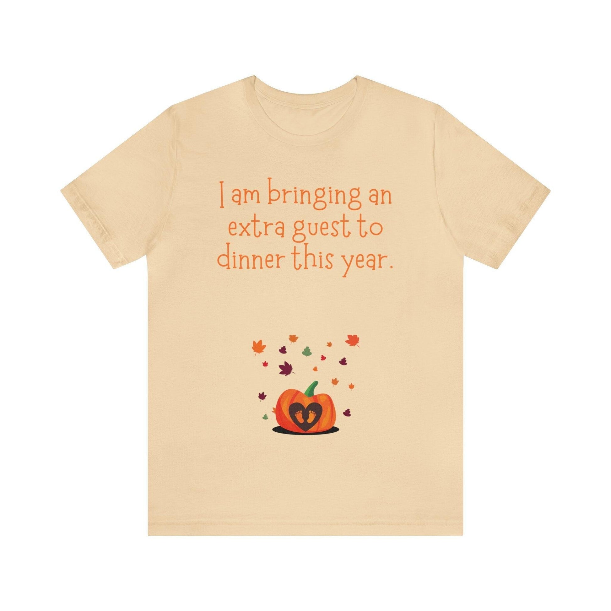 Thanksgiving Fall Pregnancy Announcement T-shirt - Basically Beachy